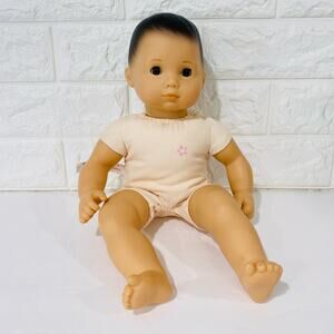 Bitty Baby Doll American Girl 15 Inch Brown Eyes Molded Hair Sleep Eyes